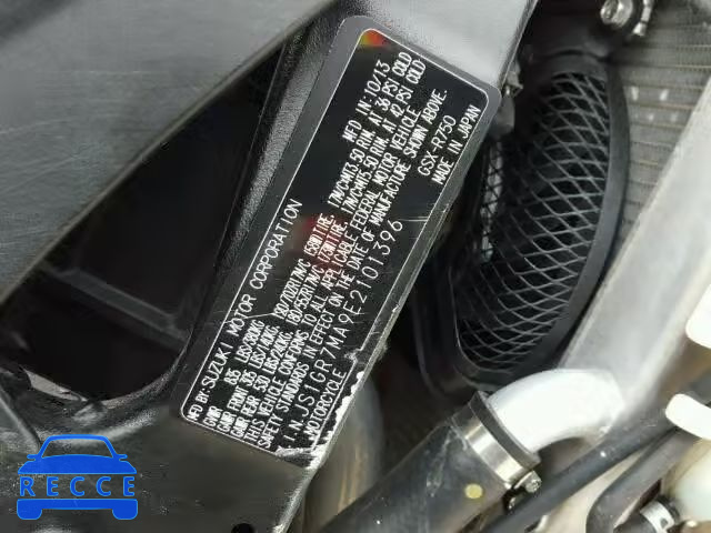 2014 SUZUKI GSX-R750 JS1GR7MA9E2101396 image 9