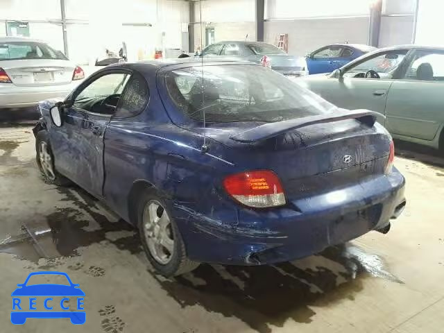 2001 HYUNDAI TIBURON KMHJG25F21U236874 image 2