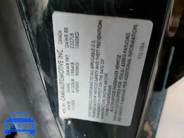 2003 CHEVROLET TRACKER ZR 2CNBJ734636920669 image 9