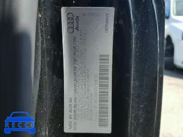 2009 AUDI A5 QUATTRO WAUDK78T39A015910 зображення 9