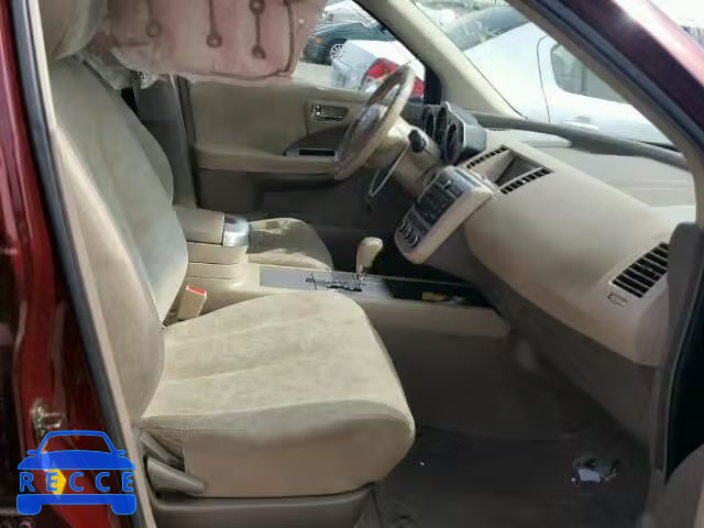 2007 NISSAN MURANO S JN8AZ08W07W614321 зображення 4