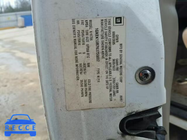 1997 GMC YUKON 1GKEK13R7VJ750887 image 9