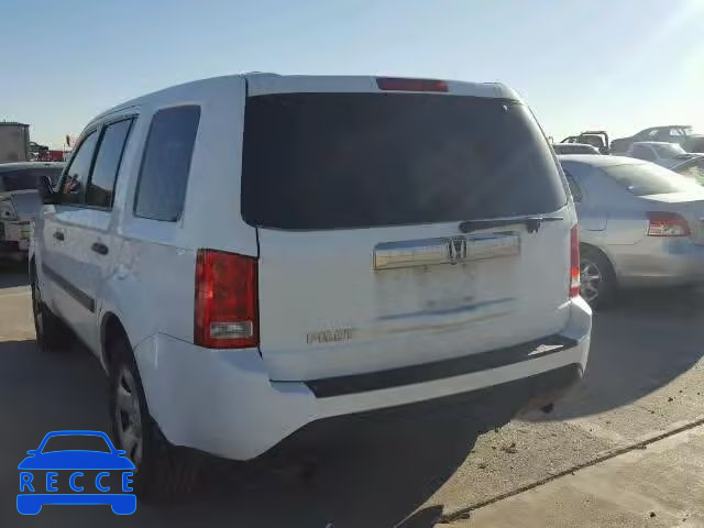 2013 HONDA PILOT LX 5FNYF3H29DB010400 image 2