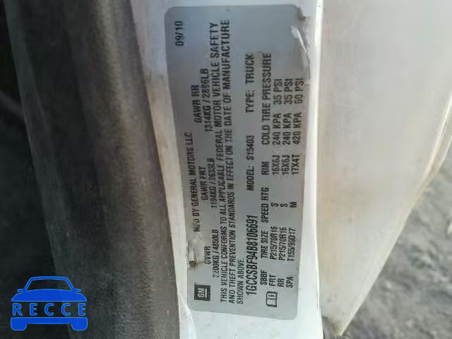 2011 CHEVROLET COLORADO 1GCCSBF94B8106691 image 9