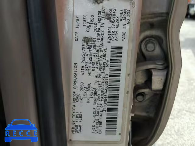1998 TOYOTA 4RUNNER JT3GM84R0W0025410 зображення 9