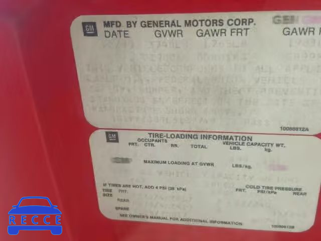 1990 CHEVROLET CORVETTE 1G1YY2389L5107749 image 9