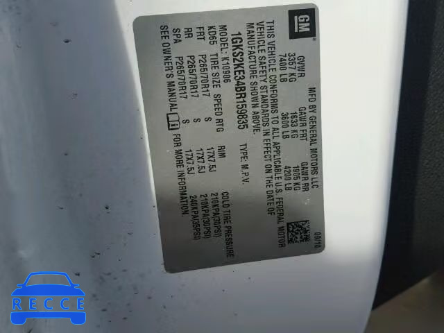 2011 GMC YUKON XL K 1GKS2KE34BR159835 image 9