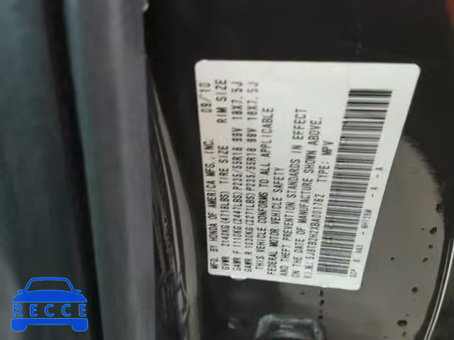 2011 ACURA RDX 5J8TB2H2XBA001762 image 9