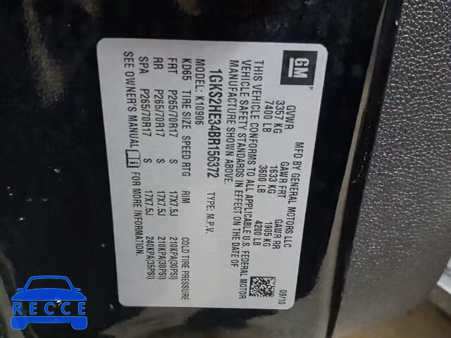 2011 GMC YUKON XL K 1GKS2HE34BR156372 image 9