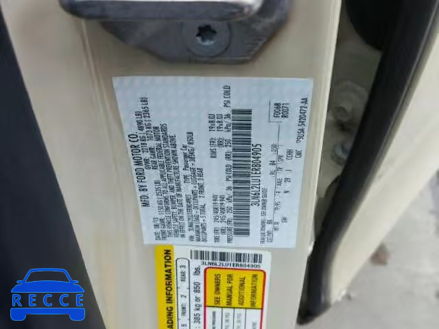 2014 LINCOLN MKZ HYBRID 3LN6L2LU1ER804905 зображення 9