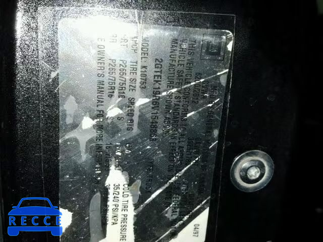 1997 GMC SIERRA K15 2GTEK19R6V1548863 image 9