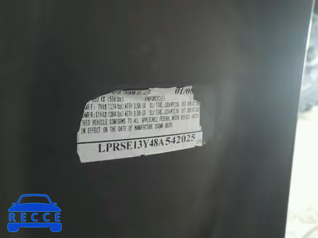 2008 YAMAHA YJ125 LPRSE13Y48A542025 image 9