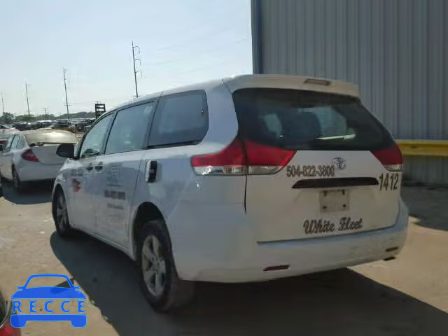 2013 TOYOTA SIENNA 5TDZK3DC0DS352652 image 2