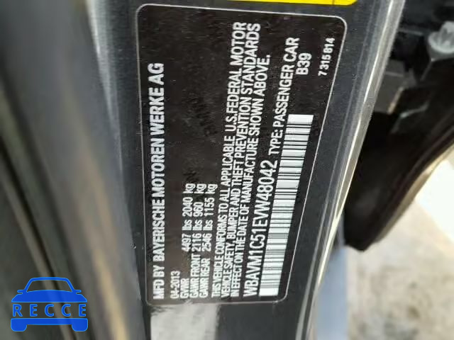 2014 BMW X1 SDRIVE2 WBAVM1C51EVW48042 Bild 9