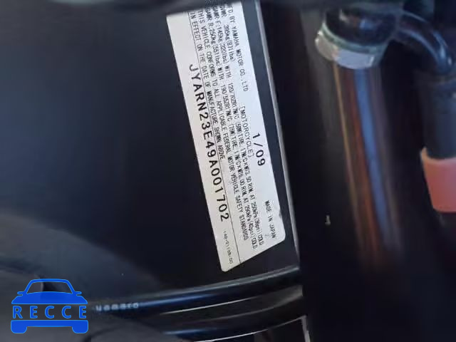 2009 YAMAHA YZFR1 JYARN23E49A001702 image 9