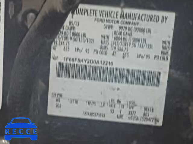 2013 FORD SUPER DUTY 1F66F5KY2D0A12216 image 9