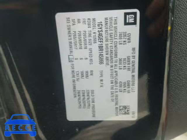 2011 CADILLAC ESCALADE E 1GYS4GEF1BR145866 image 9