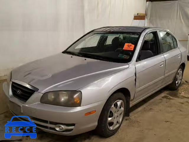 2004 HYUNDAI ELANTRA KMHDN46D64U763400 зображення 1