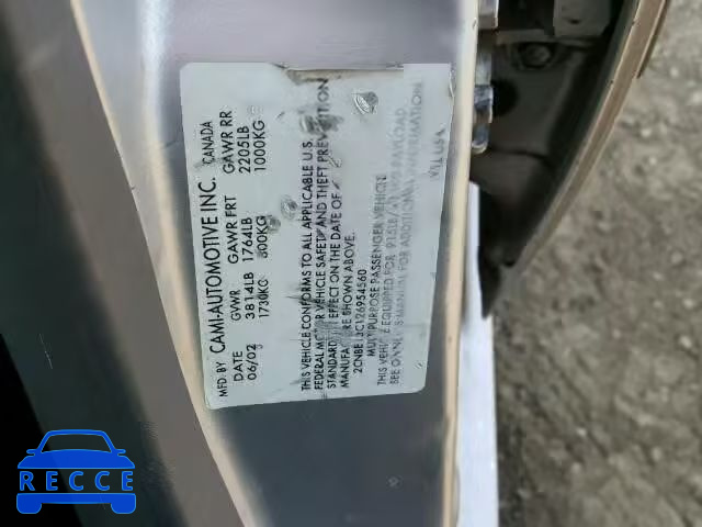 2002 CHEVROLET TRACKER 2CNBE13C126954560 image 9