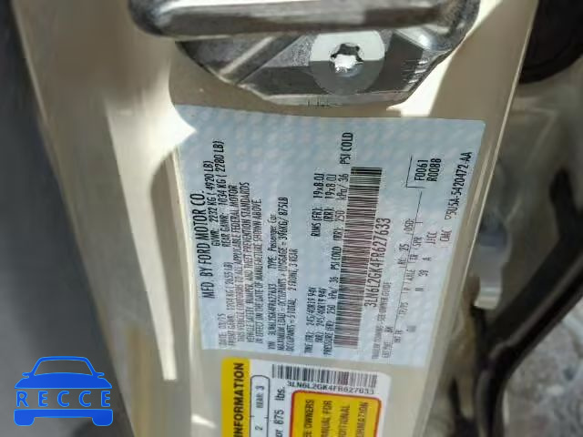 2015 LINCOLN MKZ 3LN6L2GK4FR627633 image 9