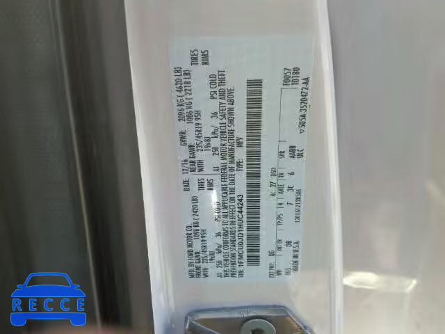 2017 FORD ESCAPE TIT 1FMCU0JD1HUC44243 image 9