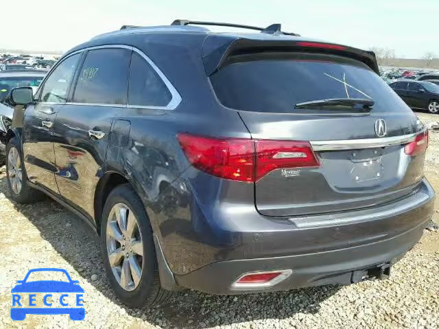 2014 ACURA MDX Advance 5FRYD4H80EB010446 image 2