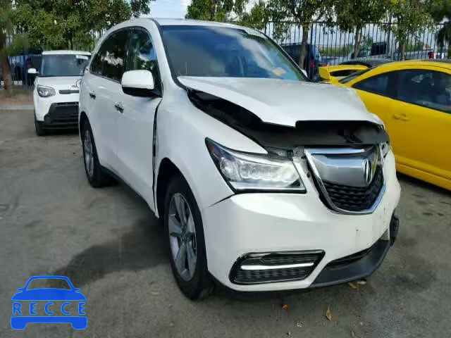 2014 ACURA MDX 5FRYD3H28EB003993 image 0