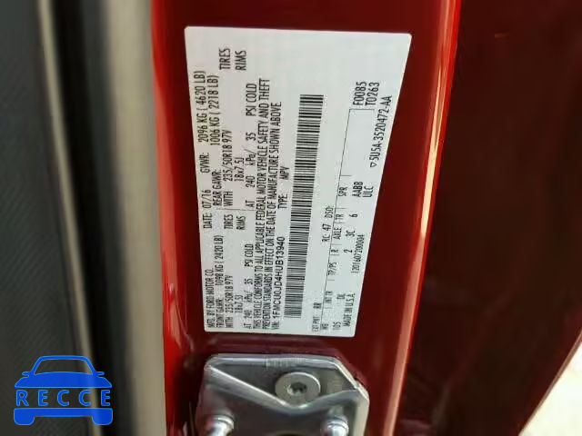 2017 FORD ESCAPE TIT 1FMCU0JD4HUB13940 image 9