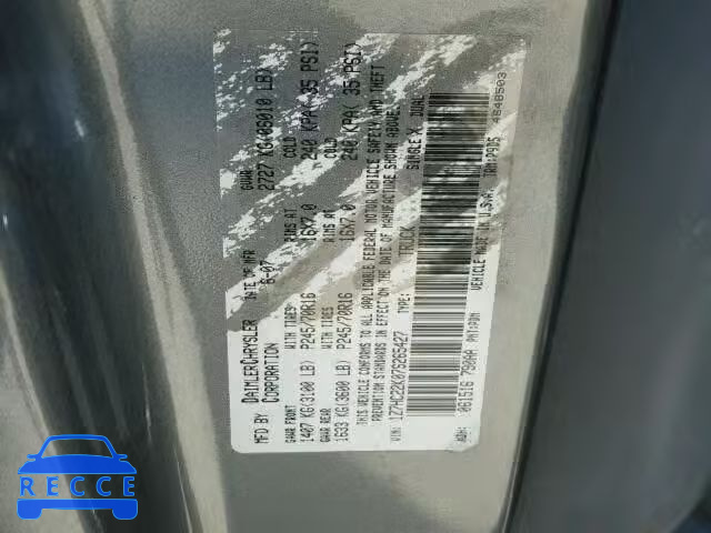 2007 MITSUBISHI RAIDER LS 1Z7HC22K07S265427 image 9