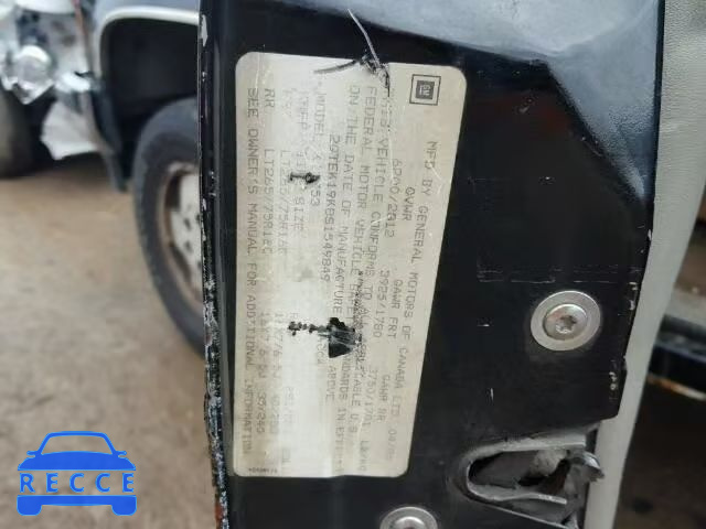 1995 GMC SIERRA K15 2GTEK19K8S1549849 Bild 9