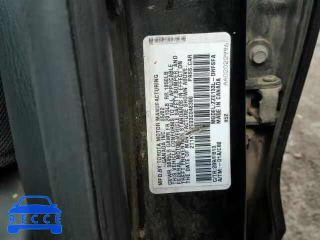 2003 TOYOTA MATRIX XRS 2T1KY32E03C048300 Bild 9