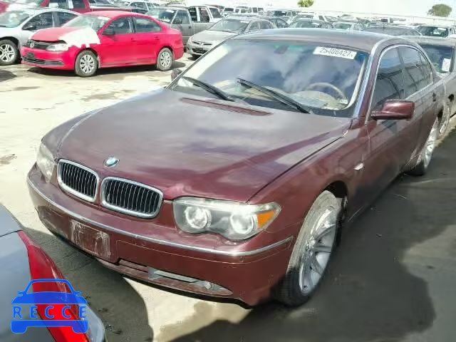 2002 BMW 745LI WBAGN63452DR02640 зображення 1