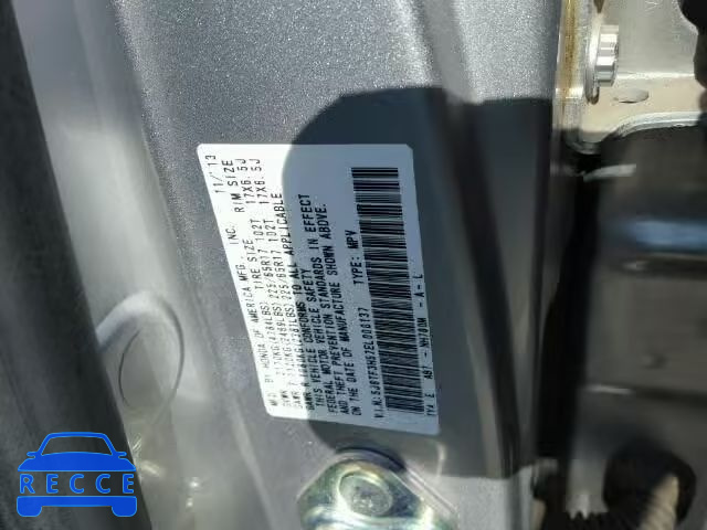 2014 HONDA CROSSTOUR 5J6TF3H57EL000137 image 9