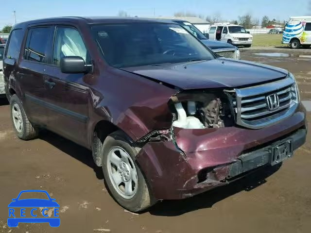 2013 HONDA PILOT LX 5FNYF4H2XDB039507 image 0