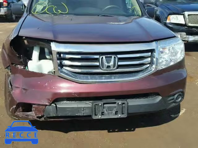 2013 HONDA PILOT LX 5FNYF4H2XDB039507 image 8