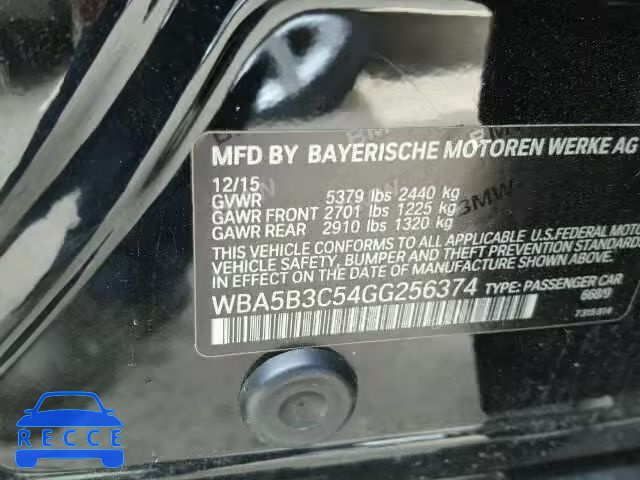 2016 BMW 535XI WBA5B3C54GG256374 зображення 9
