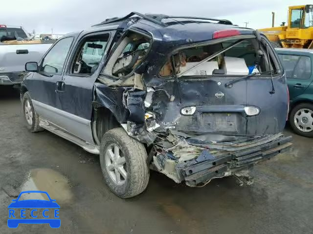 2002 NISSAN QUEST GLE 4N2ZN17T22D804291 Bild 2