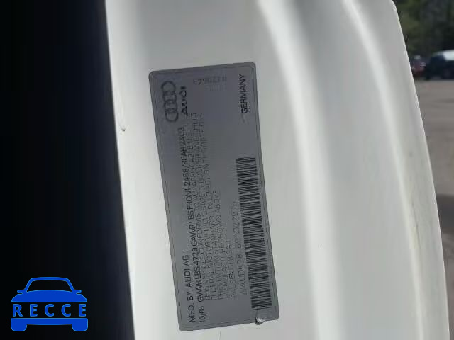 2009 AUDI A5 QUATTRO WAUDK78T69A022916 Bild 9