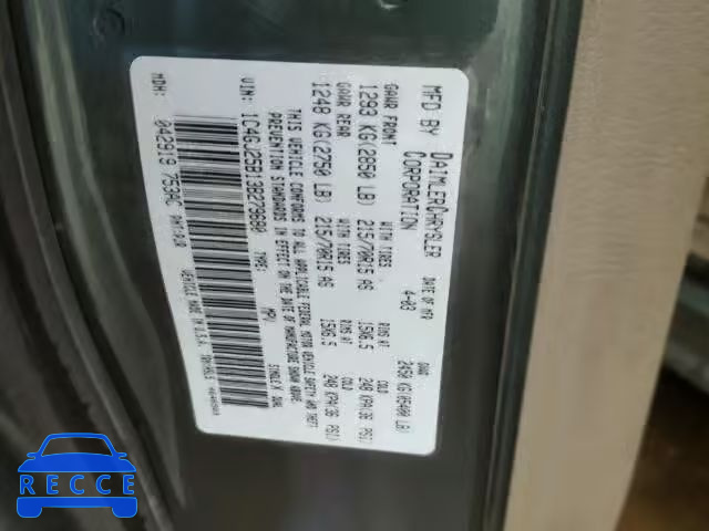 2003 CHRYSLER VOYAGER 1C4GJ25B13B279680 Bild 9