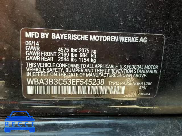 2014 BMW 328XI WBA3B3C53EF545238 image 9