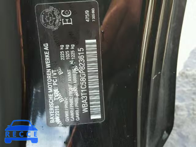 2016 BMW 428XI SULE WBA3T1C58GP823615 зображення 9