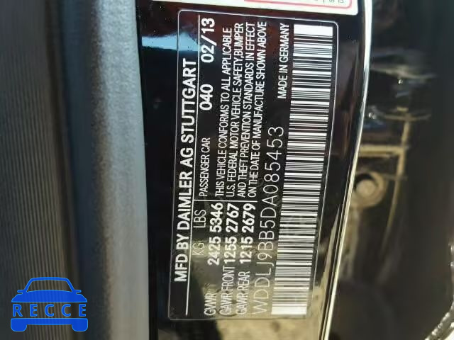 2013 MERCEDES-BENZ CLS550 4MA WDDLJ9BB5DA085453 image 9