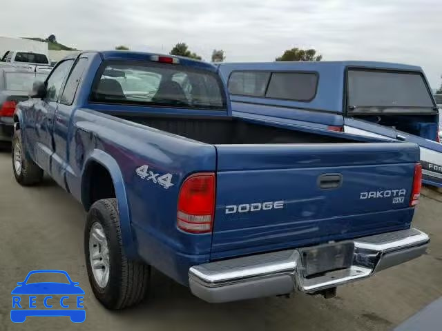 2004 DODGE DAKOTA SLT 1D7HG42N24S670356 зображення 2