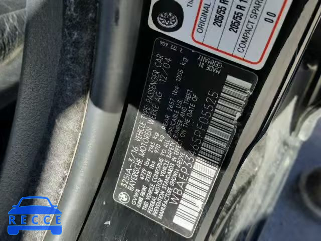 2005 BMW 325XIT WBAEP33465PF05525 image 9