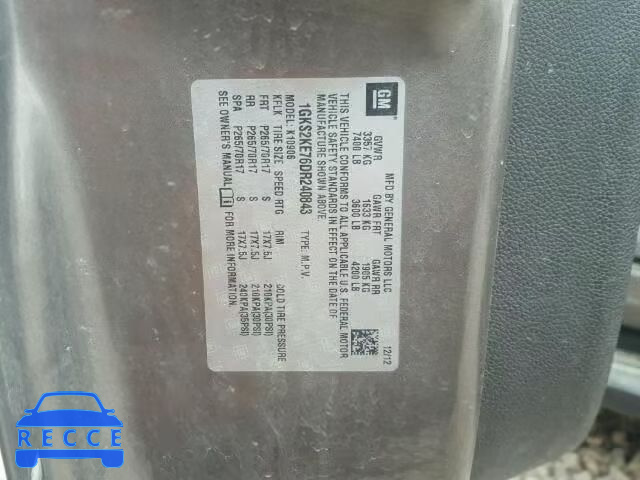 2013 GMC YUKON XL K 1GKS2KE76DR240843 image 9