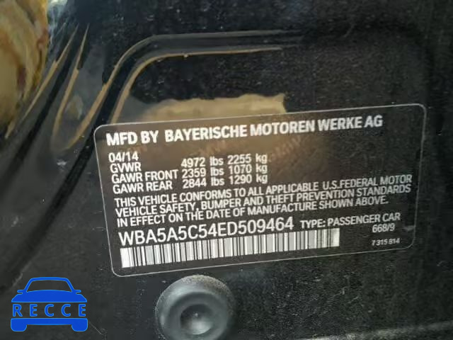 2014 BMW 528I WBA5A5C54ED509464 image 9