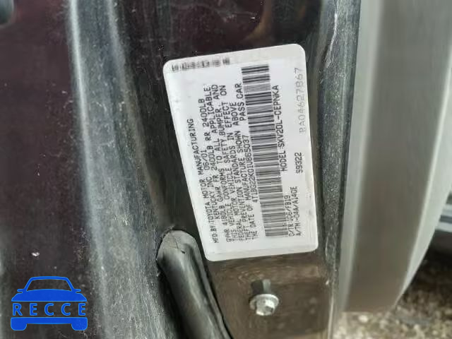 2001 TOYOTA CAMRY 4T1BG22K01U865037 image 9