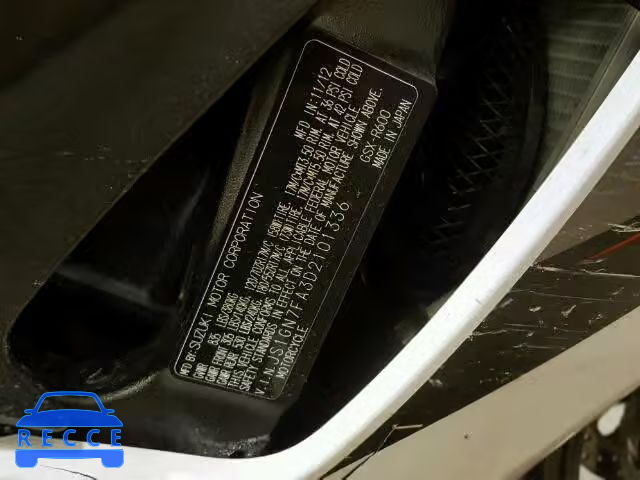 2013 SUZUKI GSX-R600 JS1GN7FA3D2101336 image 9