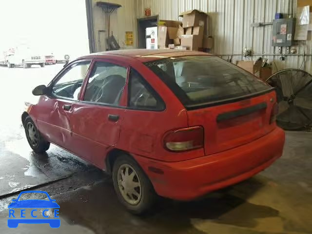 1997 FORD ASPIRE KNJLT06H1V6221593 image 2