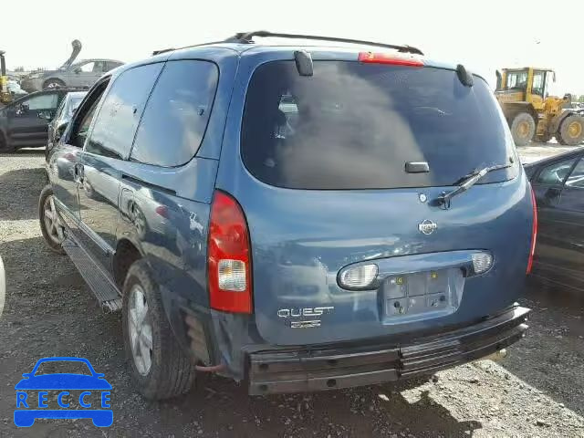 2001 NISSAN QUEST GLE 4N2ZN17T31D823821 image 2